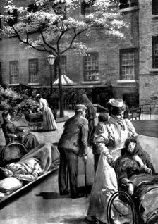 Convalescent: a sketch at the London Hospital, 1898. Creator: Unknown.