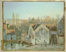 A Corner of Moret-sur-Loing, 1895. Creator: Alfred Sisley.