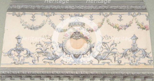 Design for Cove Section, second half 19th century. Creators: Jules-Edmond-Charles Lachaise, Eugène-Pierre Gourdet.