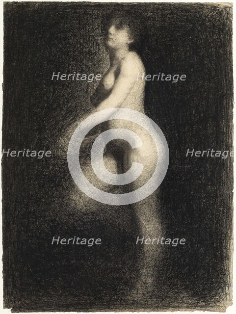 Nude, ca 1881-1882. Creator: Seurat, Georges Pierre (1859-1891).