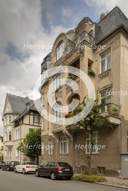 Jugenstil house,  Villa Rauner, Cranachstrasse 10, Weimar, Germany, (1905), 2018. Artist: Alan John Ainsworth.