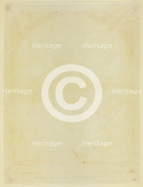 Study for Portrait of a Man in an Arm Chair, from Collection d'imitations de Dessins..., c.1821. Creator: Christian Josi.