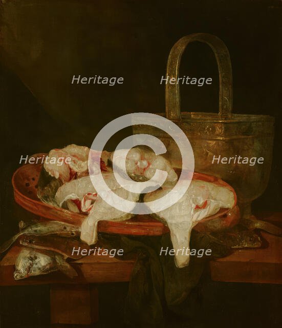 Fish Still Life, c1640-1690 Creator: Abraham van Beyeren.