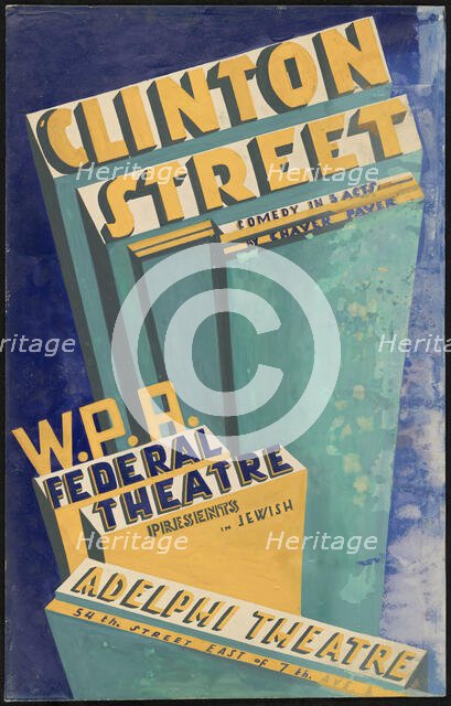 Clinton Street, [193-]. Creator: Unknown.