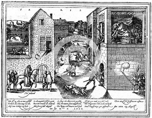 The St Bartholomew's Day massacre, 1898. Artist: Gustave Demoulin Artist: Unknown