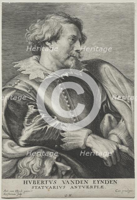 Portrait of Hubert van den Eyden. Creator: Lucas Emil Vorsterman (Flemish, 1595-1675).