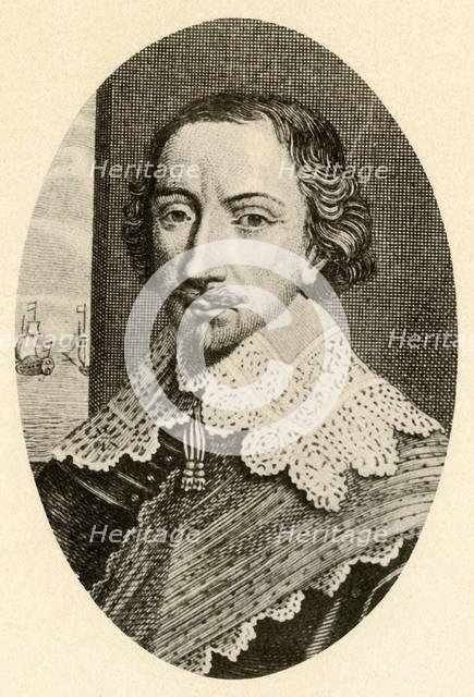 'Portrait of Sir John Pennington, in English armour with Vandyke collar', c1610-1630, (1937). Creator: Unknown.