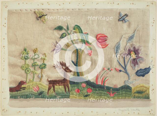 Embroidery, c. 1936. Creator: Elizabeth Moutal.