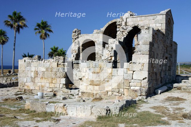 Ruins of the Basilica of Ayios Philion, Dipkarpaz (Rizokarpaso), North Cyprus.