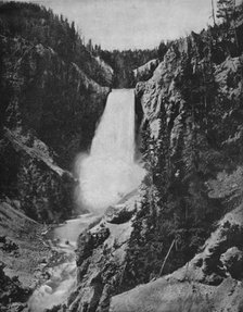 'Yellowstone Falls, Wyoming', c1897. Creator: Unknown.