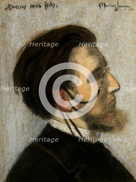 Portrait of the Composer Jean Huré (1877-1930) , 1899. Creator: Mérodack-Jeanneau, Alexis (1873-1919).