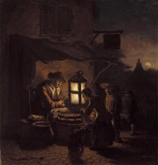 The Pancake Maker, between 1654 and 1664. Creator: Egbert van der Poel.