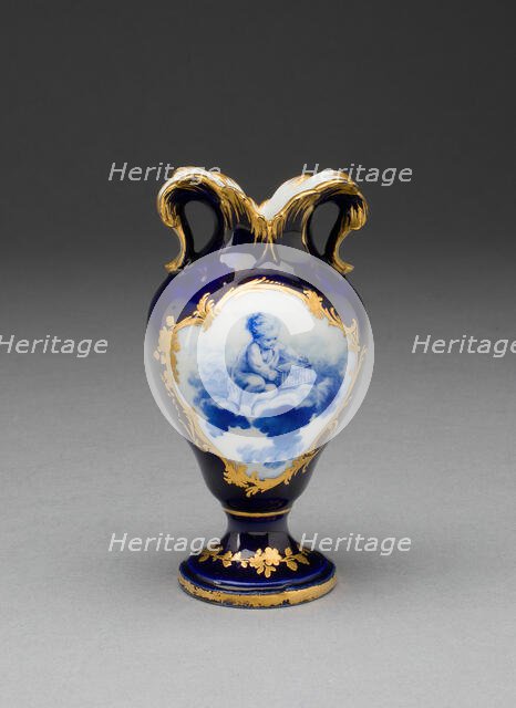 Vase (Vase à Oreilles), Vincennes, c. 1754. Creators: Vincennes Porcelain Manufactory, Jean-Claude Deplessis.