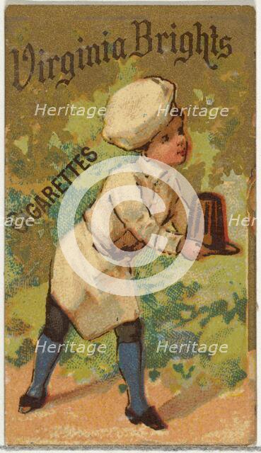From the Girls and Children series (N64) promoting Virginia Brights Cigarettes for Allen &..., 1886. Creator: Allen & Ginter.