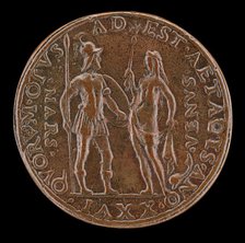 Mars and Venus [reverse], 1497. Creator: Unknown.