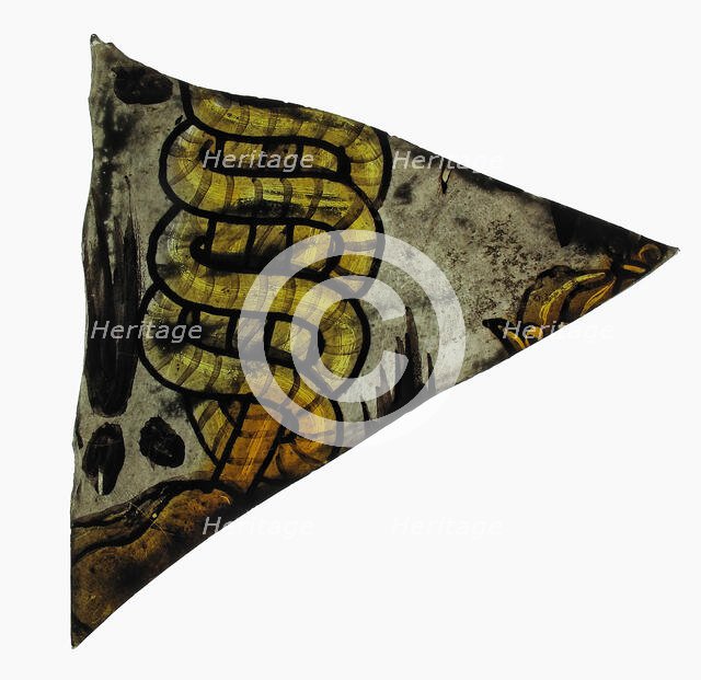 Glass Fragment, European, 15th-16th century. Creator: Unknown.