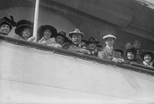 Colonel Roosevelt on SS Vandyck - departure 10/4/13, 1913. Creator: Bain News Service.