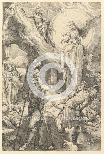 The Resurrection, from The Passion of Christ, 1596. Creator: Hendrik Goltzius.