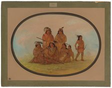 Seminolee Indians, Prisoners at Fort Moultrie, 1861/1869. Creator: George Catlin.