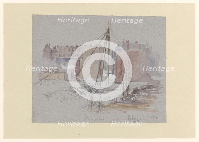 Pile-driving on Van Eeghenstraat, behind the Parkweg, 1893. Creator: Jan Hoynck van Papendrecht.