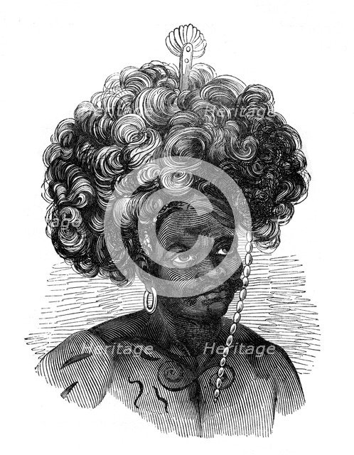 Native of the Papua Islands, 1848. Artist: Unknown