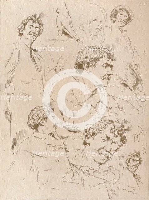 'Portrait Studies', c1880, (1904). Artist: Mortimer L Menpes.