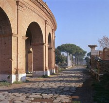 A street in the Roman port of Ostia, 1st century. Artist: Unknown