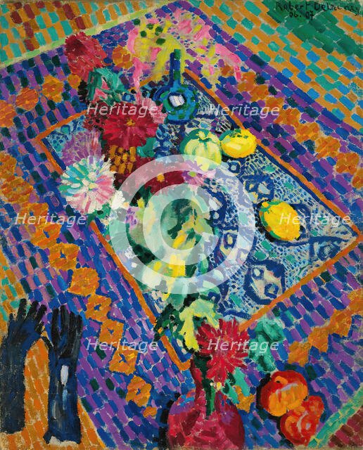 Nature morte aux gants, 1906-1907. Creator: Delaunay, Robert (1885-1941).