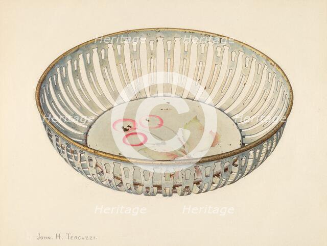 Bread Basket, c. 1940. Creator: John H. Tercuzzi.