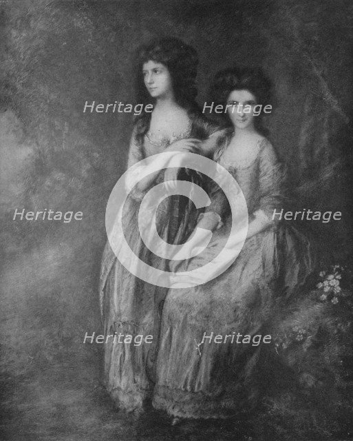 'The Linley Sisters, afterwards Mrs. Tickell and Mrs. Sheridan', c1772, (1917). Artist: Thomas Gainsborough.