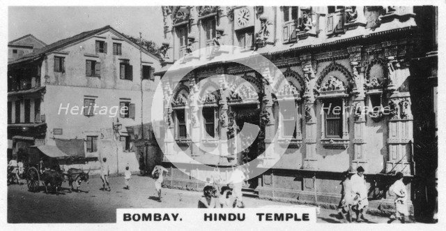 Hindu Temple, Bombay, India, c1925. Artist: Unknown