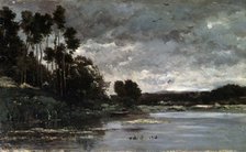 'The River Bank', 1866.  Artist: Charles François Daubigny