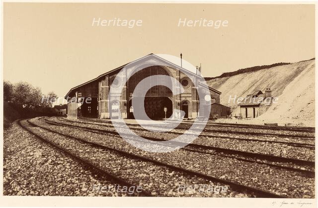 Gare de Longueau, 1855. Creator: Edouard Baldus.