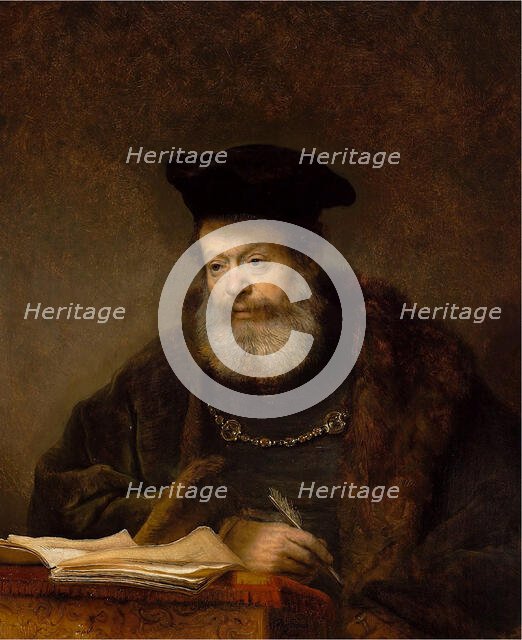 The Scholar at the Lectern (The Father of the Jewish Bride), 1641. Creator: Rembrandt van Rhijn (1606-1669).