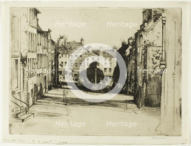 Broad Street, Stirling, 1899. Creator: David Young Cameron.