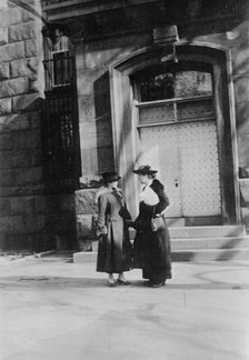 Woman Suffrage - 2 Suffragettes, 1917. Creator: Harris & Ewing.