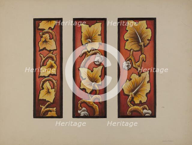 Painted Glass, c. 1937. Creator: James McLellan.