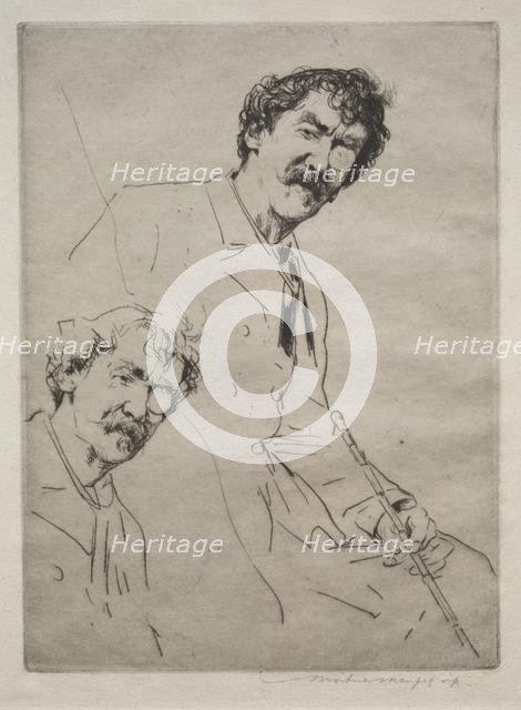 James MacNeill Whistler. Creator: Mortimer Menpes (British, 1860-1938).