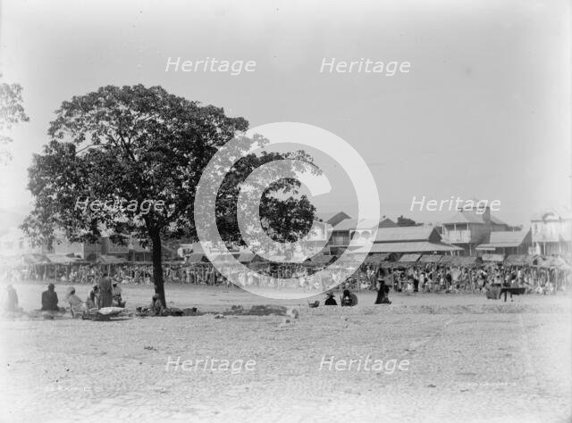 Market Day, Port-au-Prince, Hayti [sic], W.I., between 1880 and 1901. Creator: Unknown.