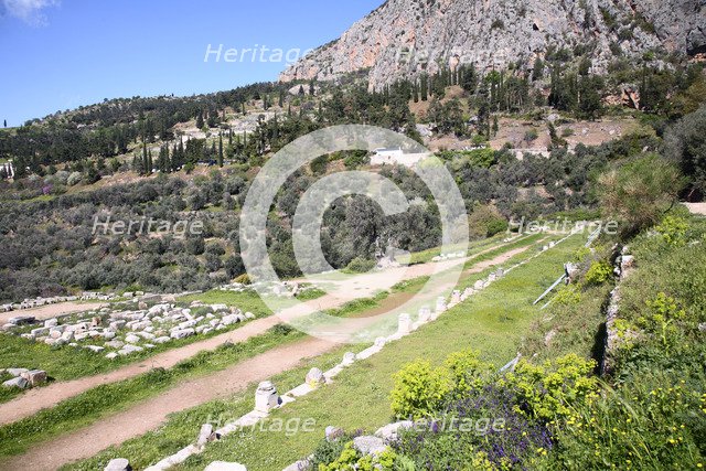 The gymnasium at Delphi, Greece. Artist: Samuel Magal