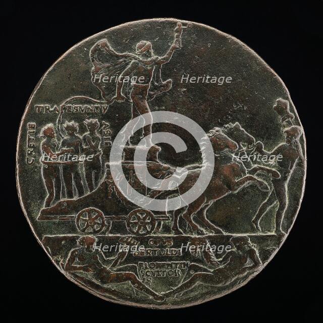 Triumphal Car with Greece, Trebizond, and Asia [reverse], c. 1480. Creator: Bertoldo di Giovanni.