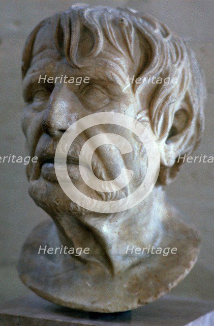 Roman marble head of Claudius, 1st century BC. Artist: Unknown