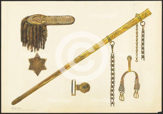 Uniform Accessories, 1935/1942. Creator: Frank M Keane.