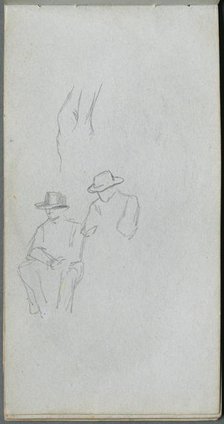 Sketchbook, page 32: Study of Figures. Creator: Ernest Meissonier (French, 1815-1891).