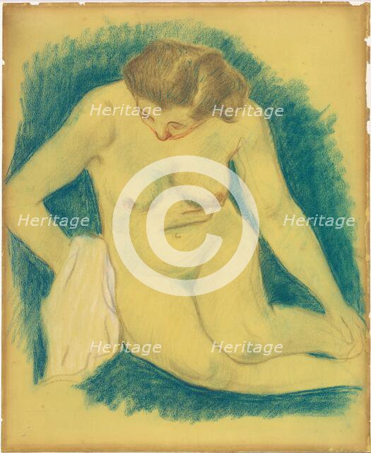 Seated Nude Seen from Above, 1888/1889. Creator: Paul Gauguin.