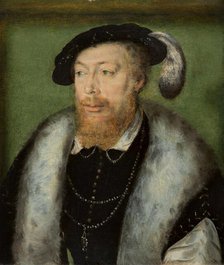 Portrait of Robert de la Marck, 4th Duke of Bouillon, 1550. Creator: Corneille de Lyon.