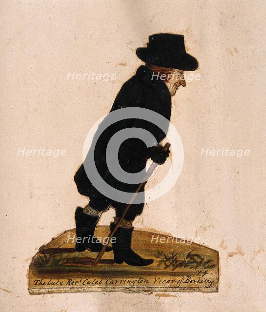 The late Reverend Caleb Carrington, Vicar of Berkeley, 1864. Creator: Stephen Jenner.