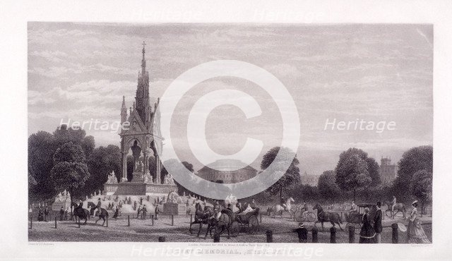 Albert Memorial, Kensington, London, 1869. Artist: Thomas Abiel Prior