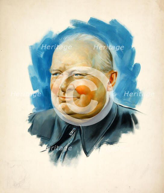 Winston Churchill, between 1939 and 1946. Creators: Central Office of Information, Unknown.