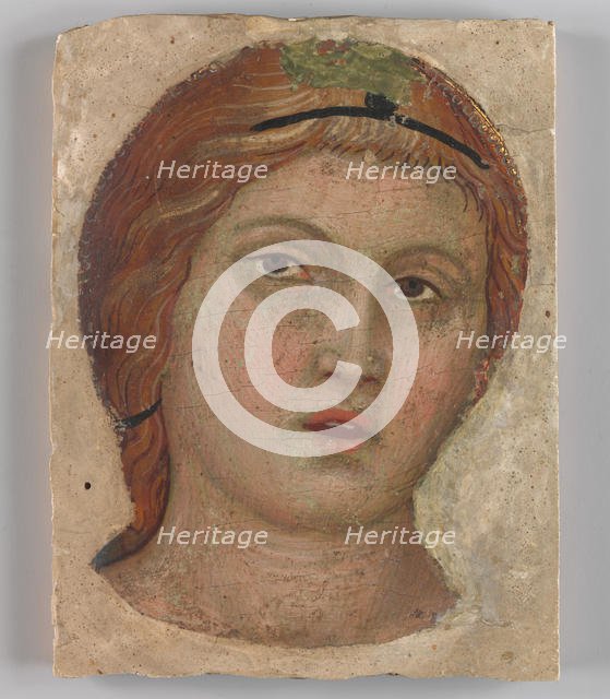 Head of an Angel in Full Face, ca. 1397. Creator: Taddeo di Bartolo.